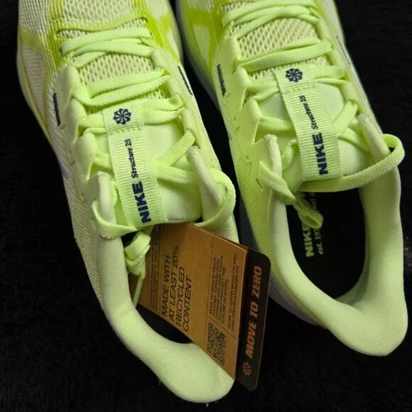 RARE Nike Air Zoom Structure 25 Volt/Grey/Wht Run Gym Sport Cross-Trainer DJ7884 - Picture 3 of 16